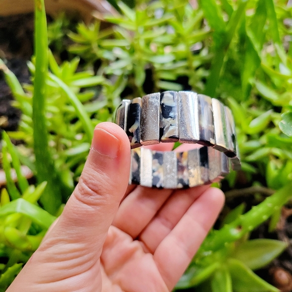 Classic Nina Mother of Pearl Tortoise Shell Cuff Watch - Picture 7 of 12